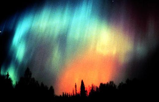 Three Colored Aurora