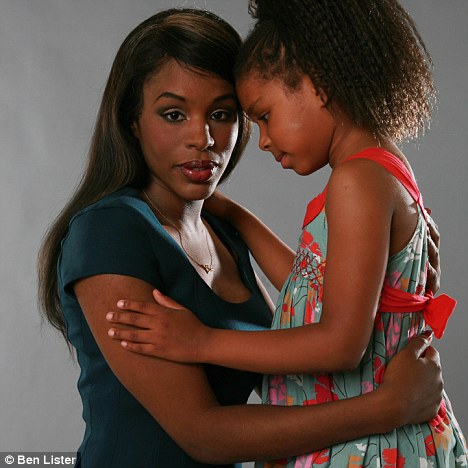 Ordeal: Miriam considered an abortion when she fell pregnant after being raped but she has no regrets about having her daughter, now aged seven