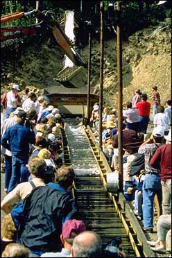 Eldorado gold mine sluice box