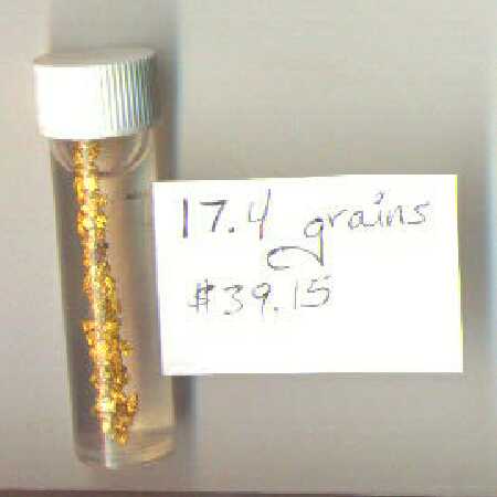 Gold from Gold Dredge #8